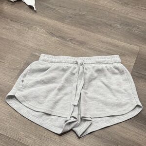 Hippie Rose Light Gray Athletic Shorts
